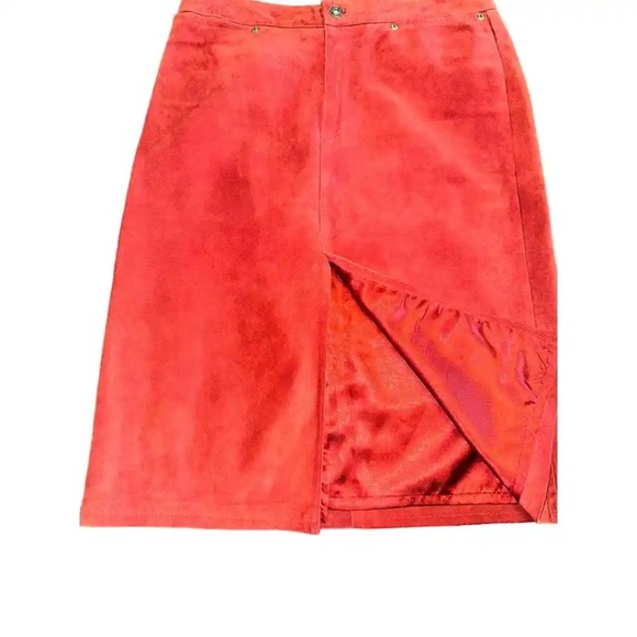 Suede Leather Skirt - Picture 3 of 5